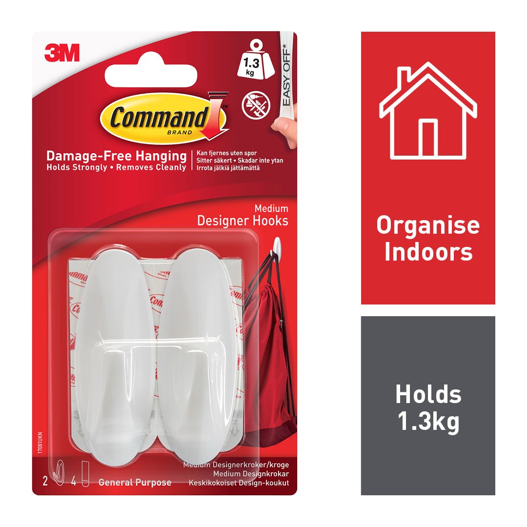 Command™ Small Designer Hooks 17082