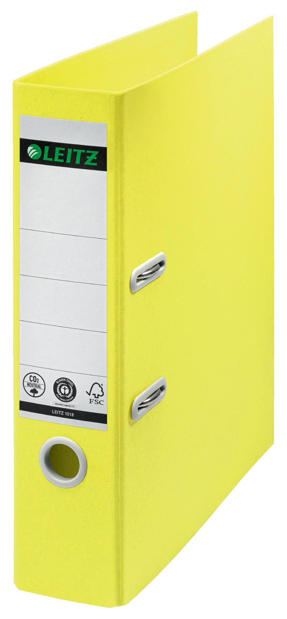 Koop uw Ordner Leitz 1010 180° 80mm PP A4 geel bij | 502165