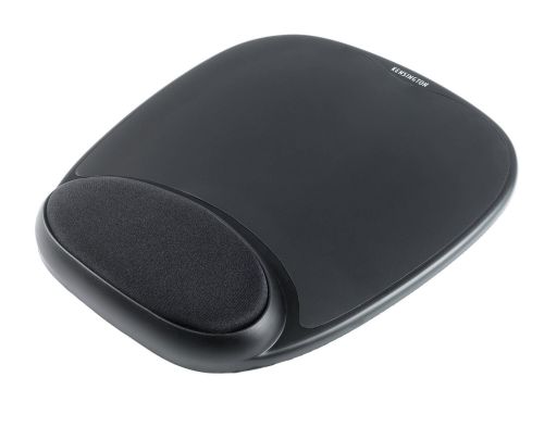 Kensington Comfort Gel Mouse Mat with Wrist Rest Black - 62386