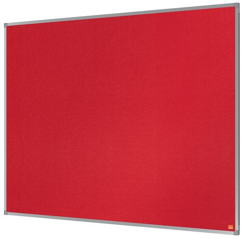 Nobo Essence Felt Notice Board Red 1200x900mm - 1904067