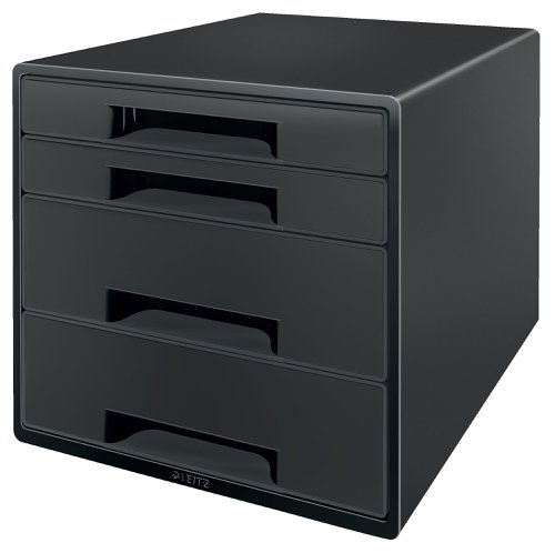 Leitz Recycle 4 Drawer Unit Black - 53720095