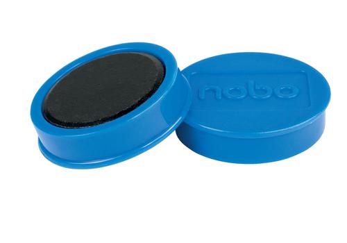 Nobo Whiteboard Magnets 38mm Blue (Pack 10) - 1915313