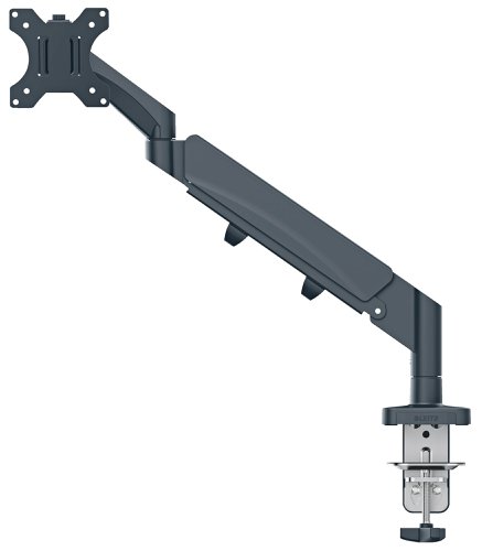 Leitz Ergo Space-Saving Single Monitor Arm Suitable for Monitors up to 32 inches Dark Grey - 64890089