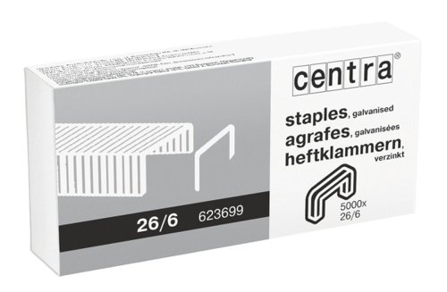 Centra Staples 26/6 (Pack 5000) - 623699