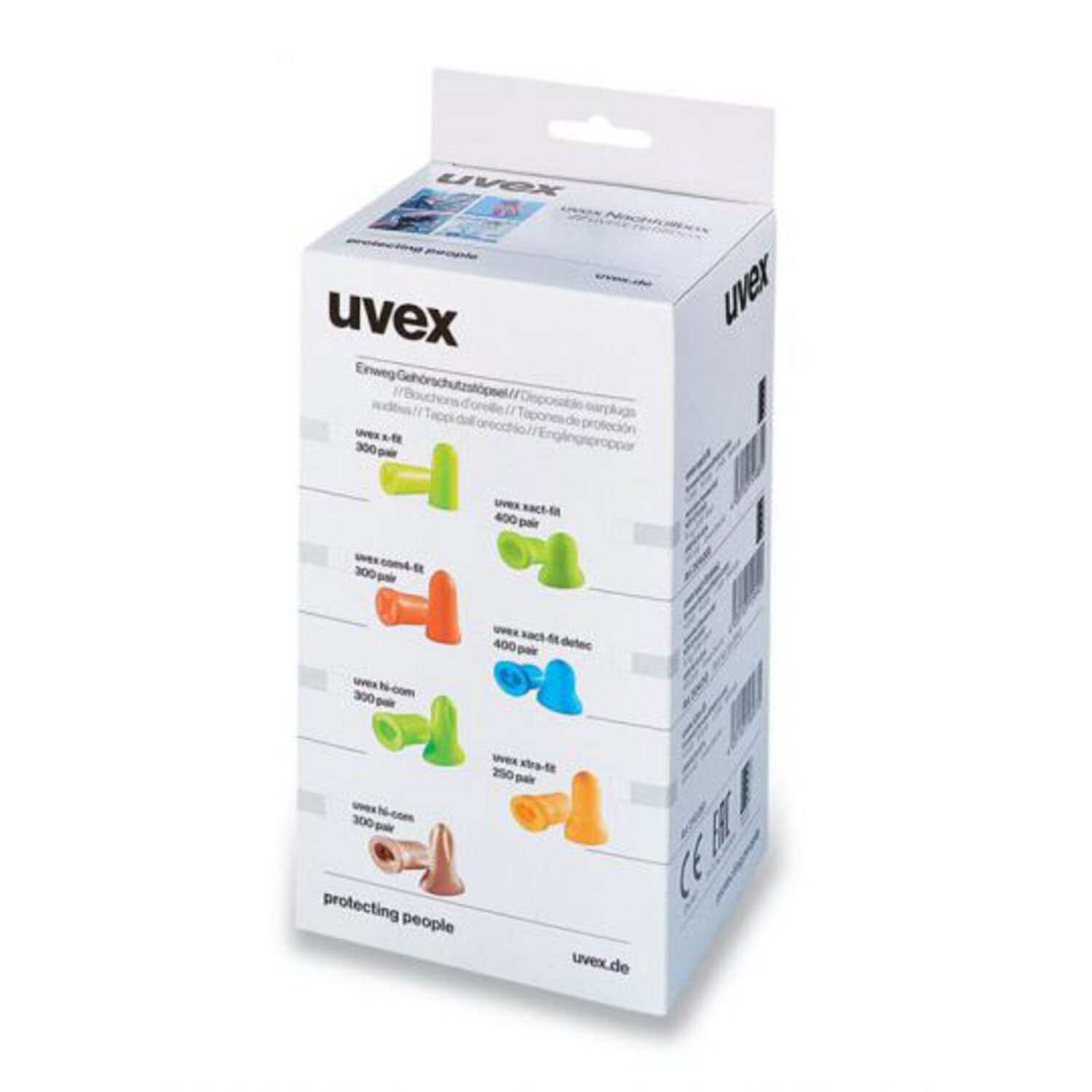 Uvex Xact-Fit Corded Ear Plug  (Pack of 50)