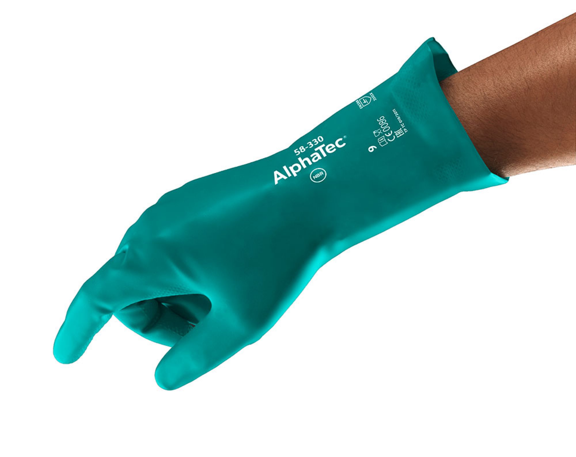 Ansell Alphatec 58-335 Glove Green Size 09 Large (Pack of 12)