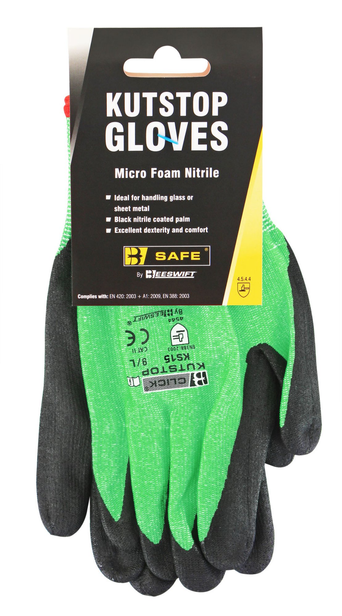 Beeswift B-Safe Drivers Glove Velcro Cuff L (Pair)