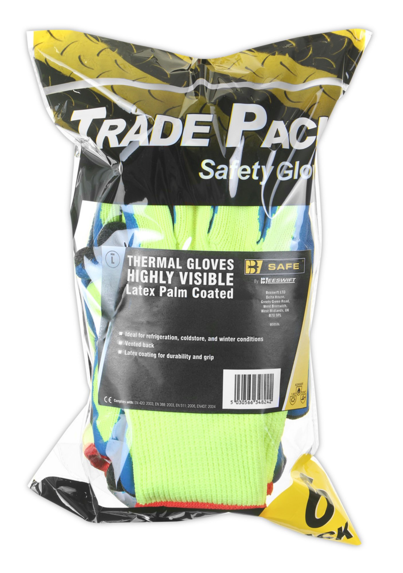 Beeswift B-Safe Pre-Pack Multi-Purpose Vest Saturn Yellow XL