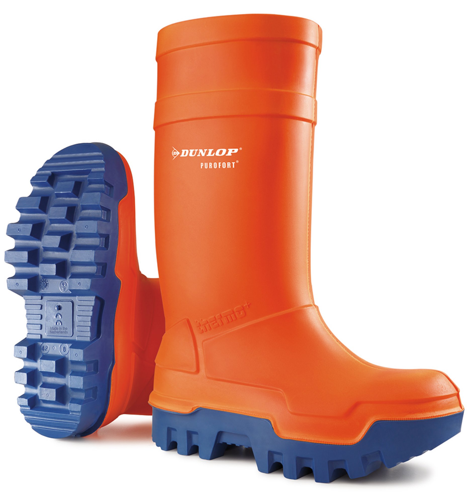 Dunlop Purofort Thermo+ Full Safety Wellington Orange 13