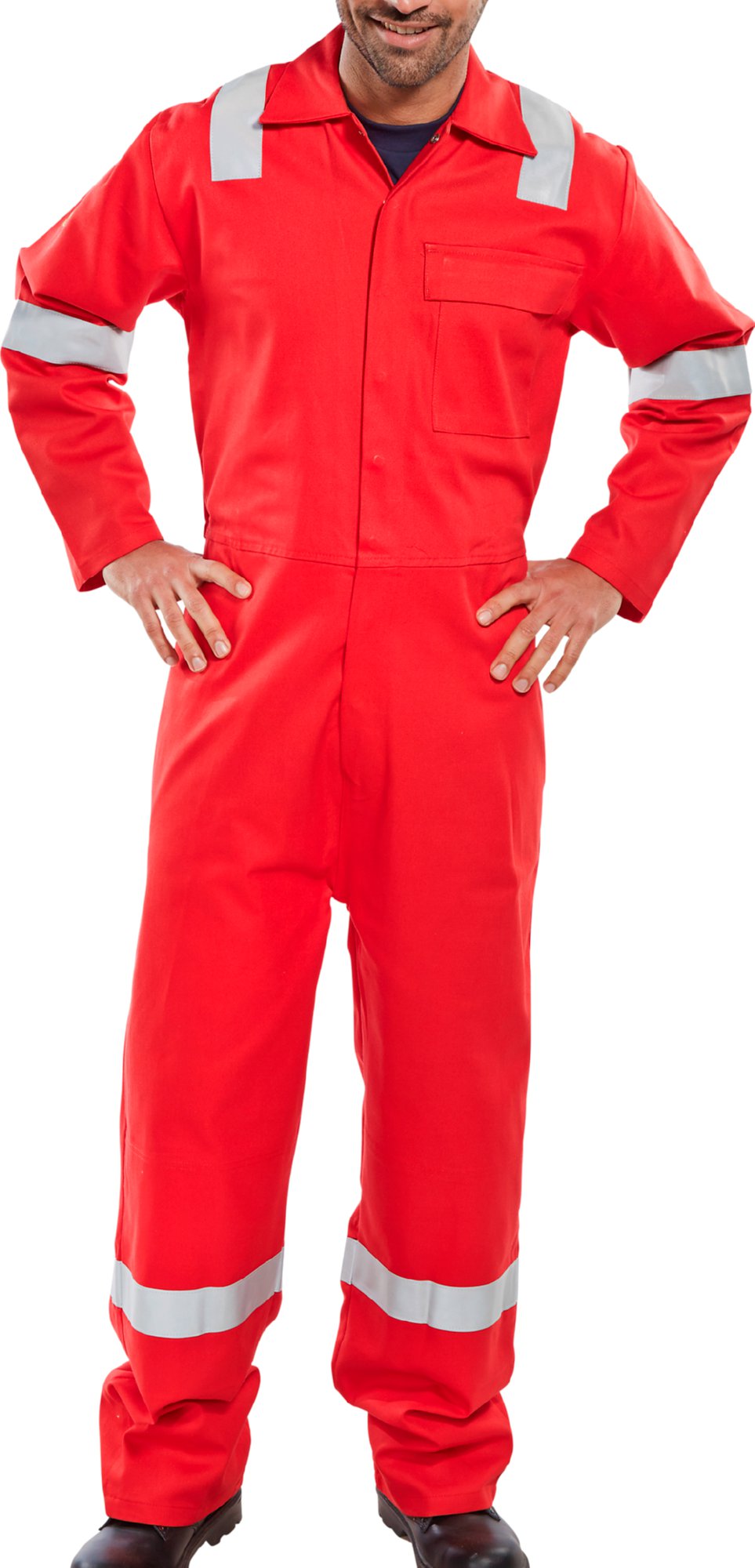 Beeswift Flame Retardant Burgan Boilersuit Anti-Static Navy Blue 52
