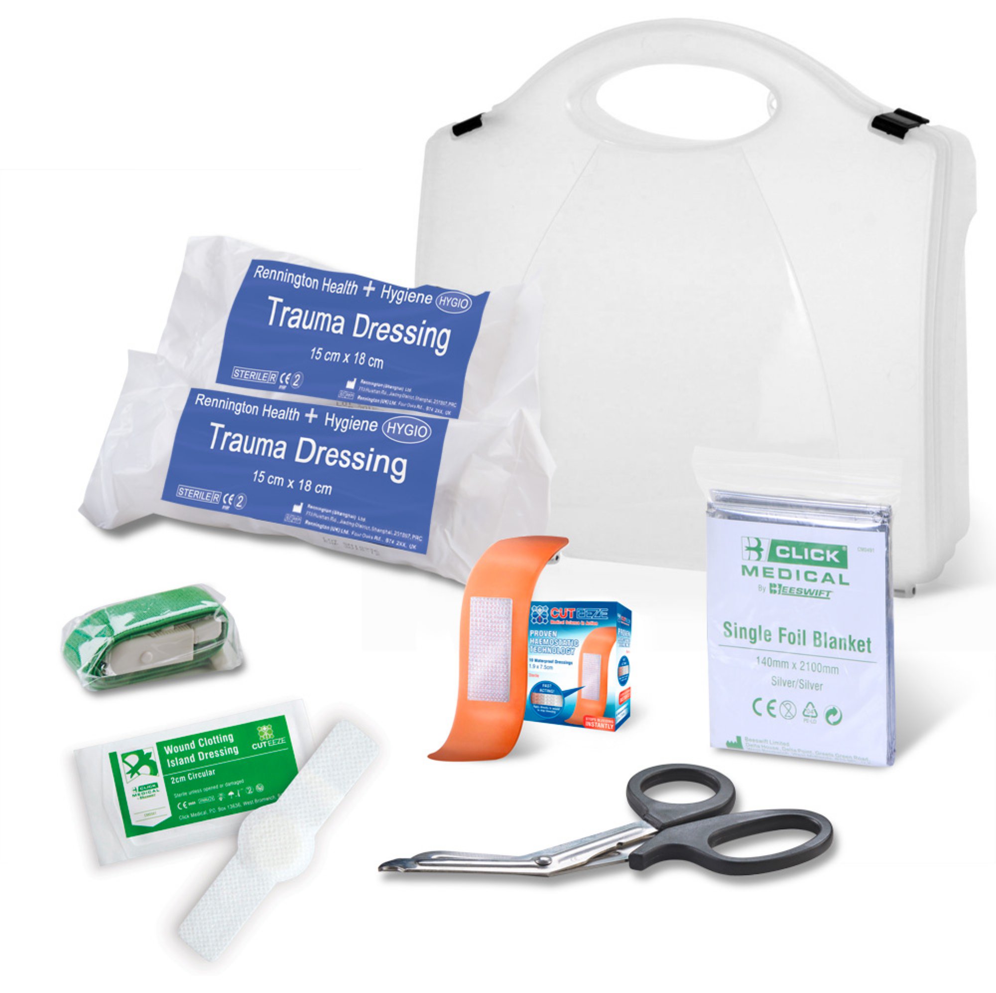 Click Medical Bs8599-1:2019 Critical Injury Pack Low Risk In Bag