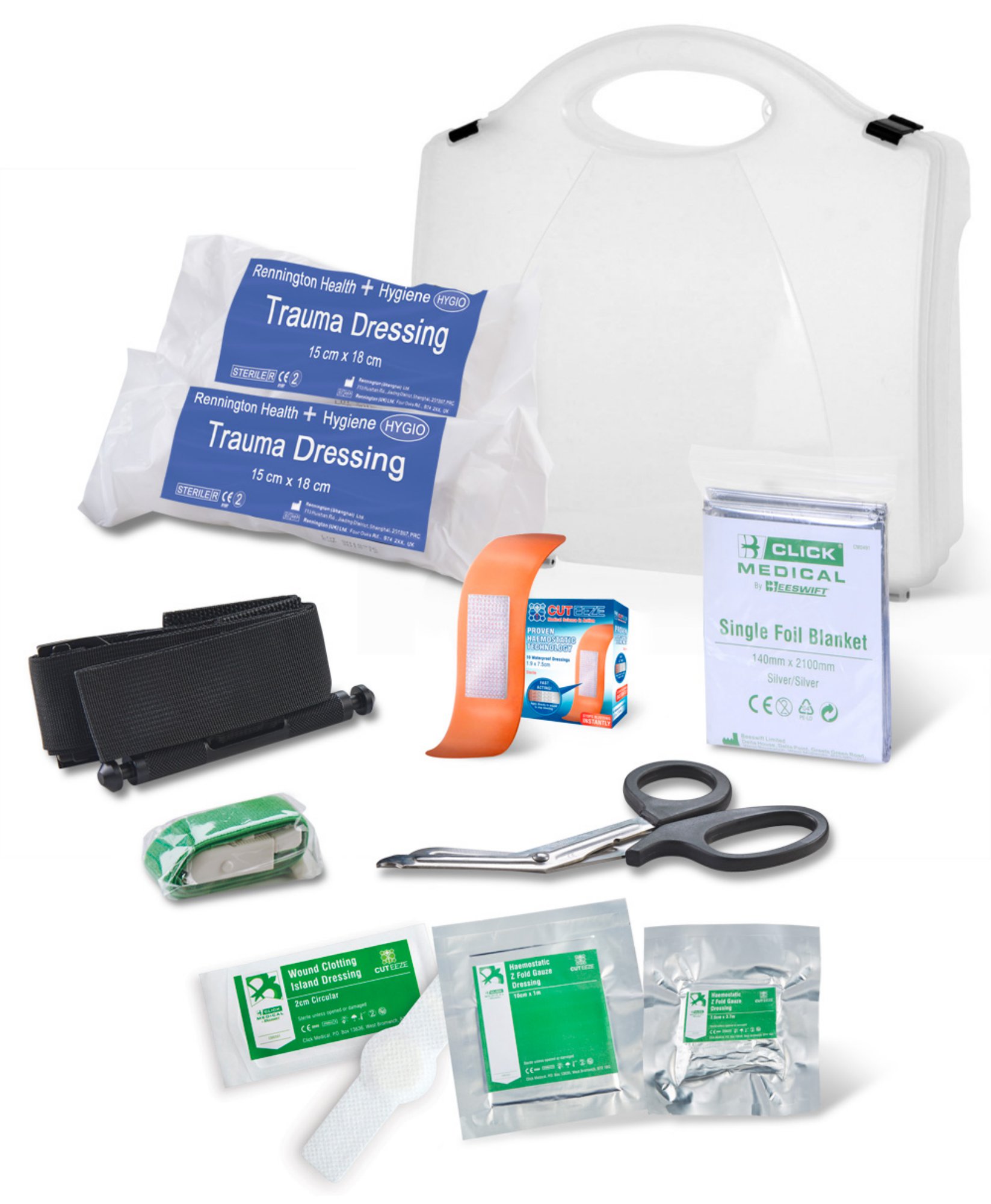 Click Medical Bs8599-1:2019 Critical Injury Pack High Risk In Bag