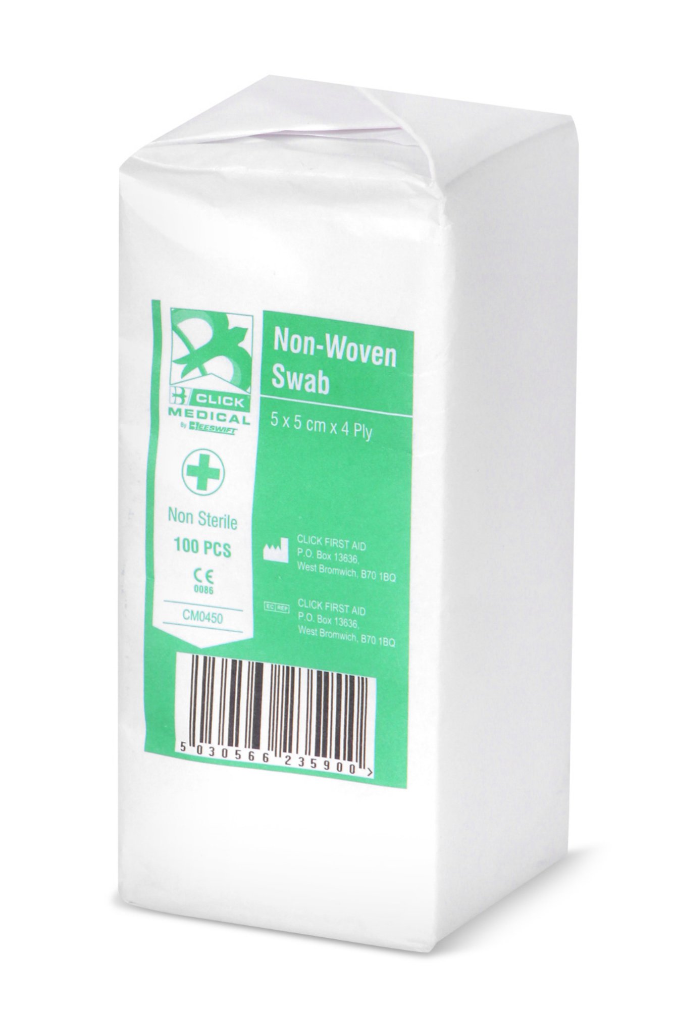 Click Medical Non Sterile Gauze Swabs 7.5cm Pack Of 100  (Box of 100)