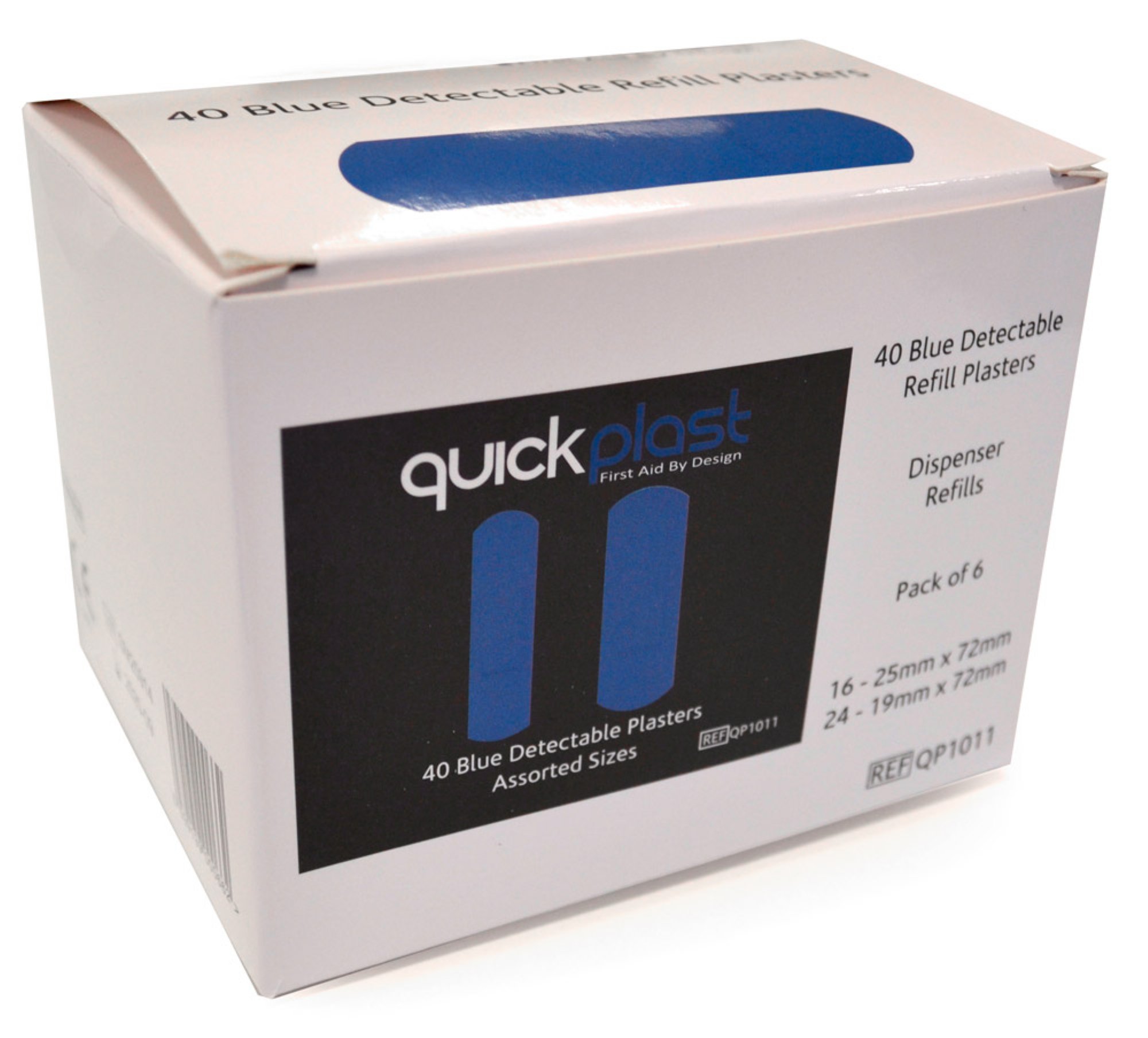 Click Medical Quickplast Waterproof Plasters 6 X 40  (Box of 6)