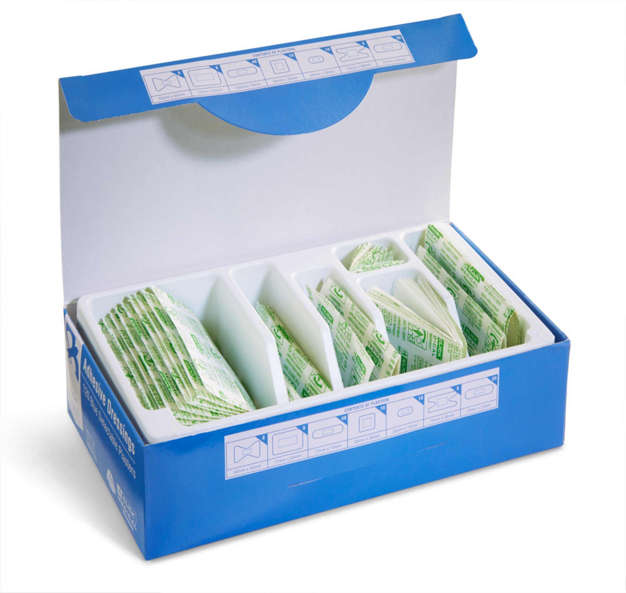 Hygio Detectable Knuckle Plasters 50 Blue  (Box of 50)