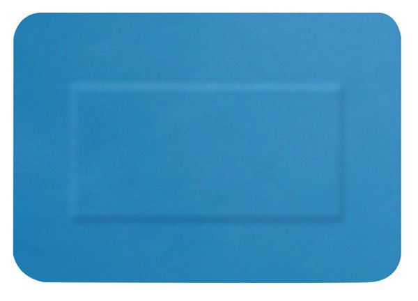 Hygio Detectable Square Plasters 100 Blue  (Box of 100)