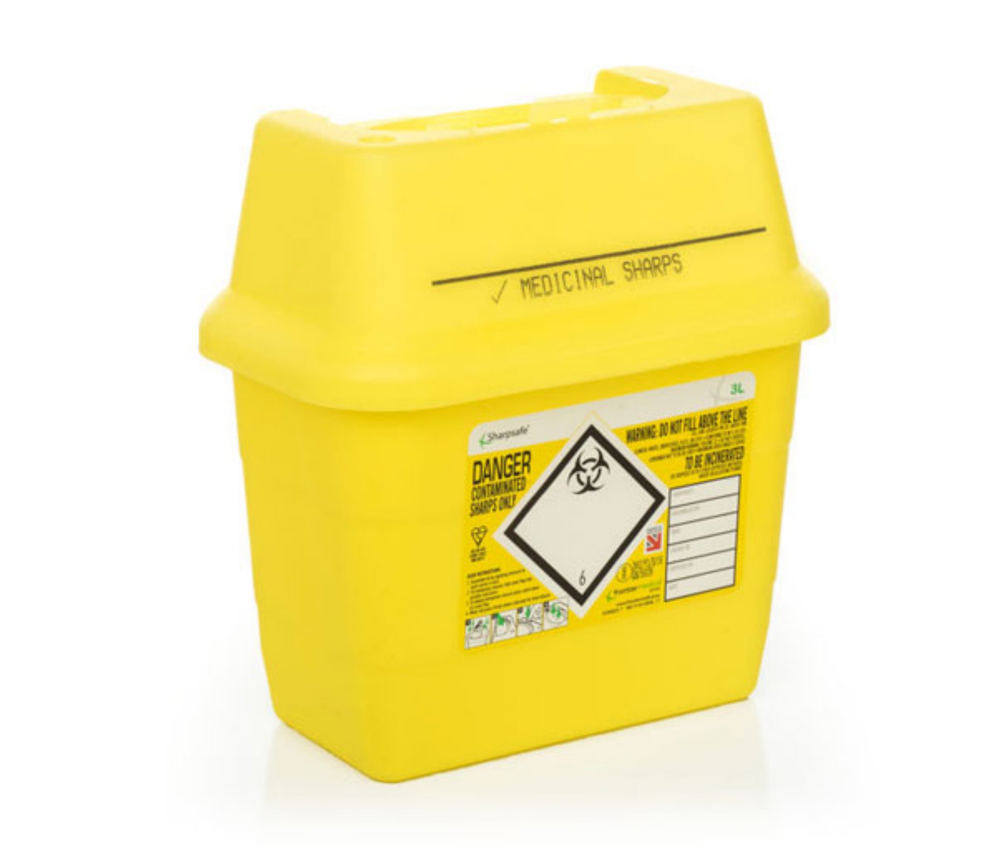 Sharpsafe Sharps Bin 7Ltr