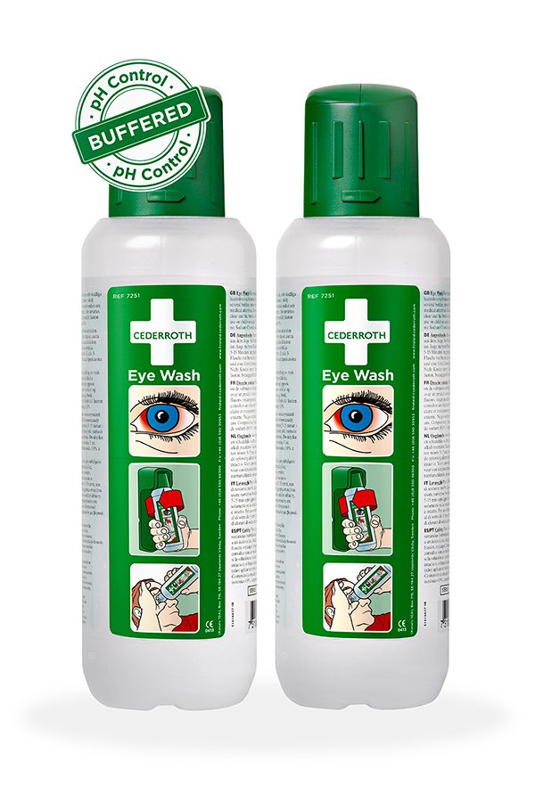 Click Medical Wall Bracket For 500ml Cederroth Eyewash Bottle Green