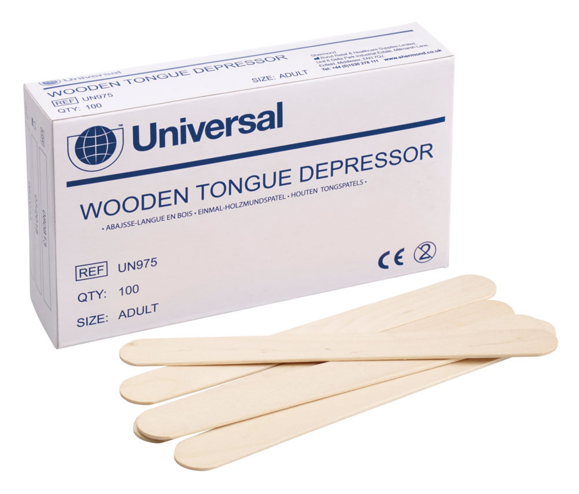 QZ9888 WOODEN TONGUE DEPRESSORS Pack 100