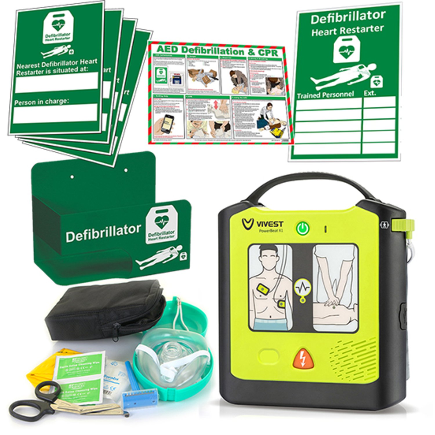 Vivest Power Beat Semi-Auto Defib Indoor Cabinet Package
