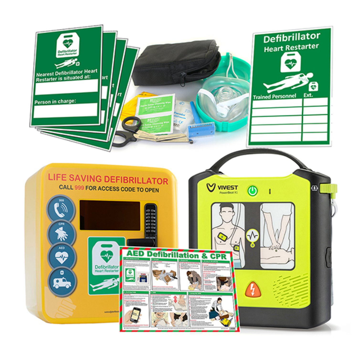 Click Medical BS8599-1:2019 MEDIUM FIRST AID KIT IN FIRST AID CABINET
