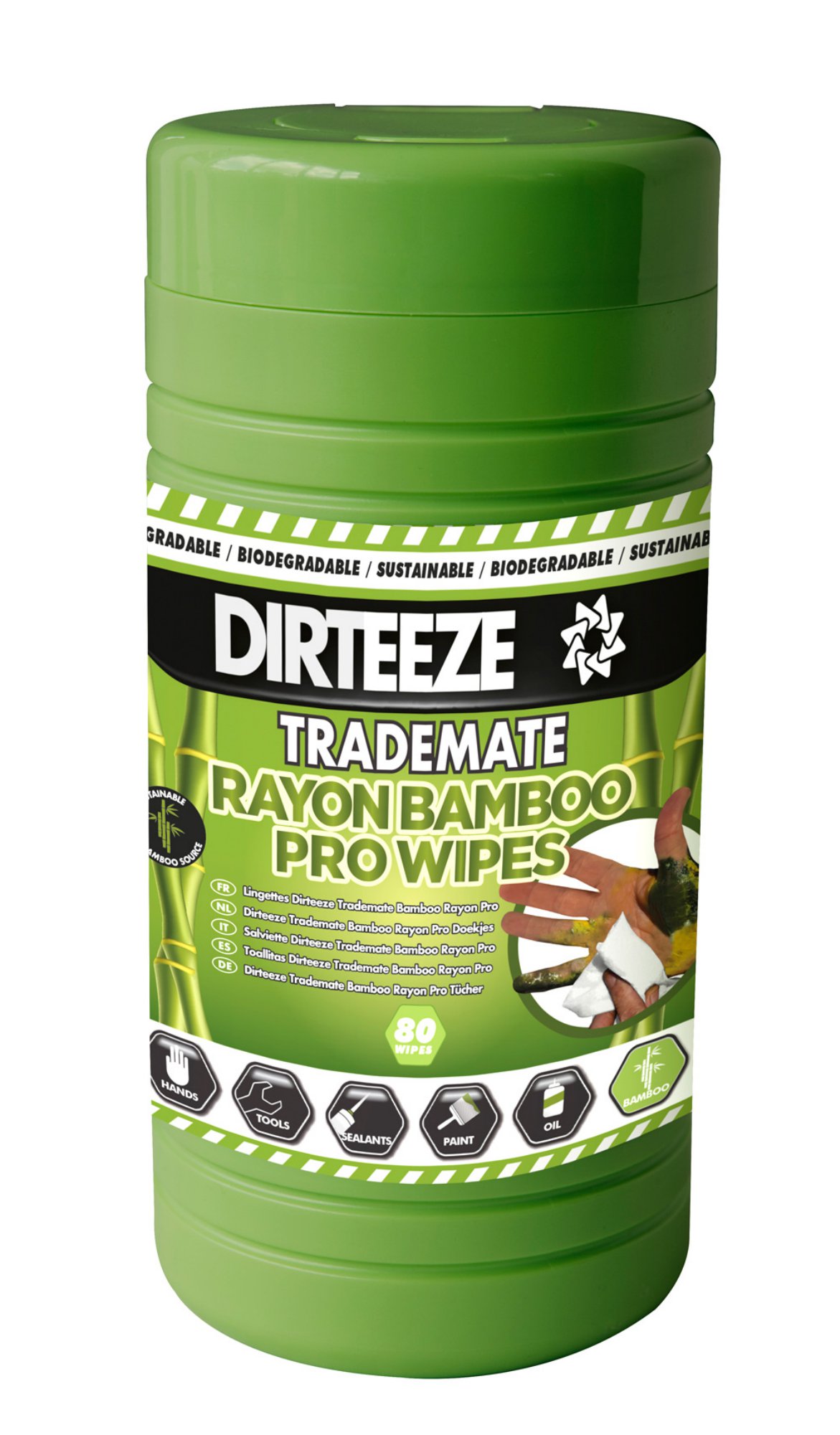 Dirteeze Trademate Bamboo Rayon Pro Wipes 25S