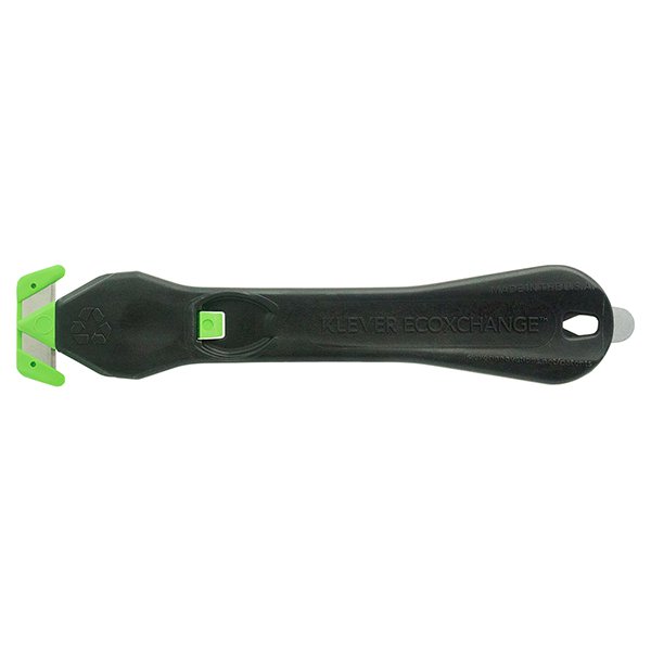 Klever Eco Xchange 30 Safety Cutter Black/Green Box 10