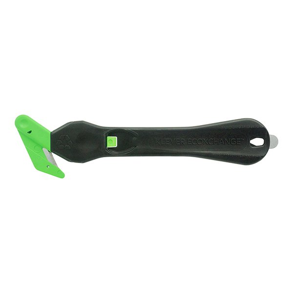 Klever Eco Xchange 35 Safety Cutter Black/Green Box 10