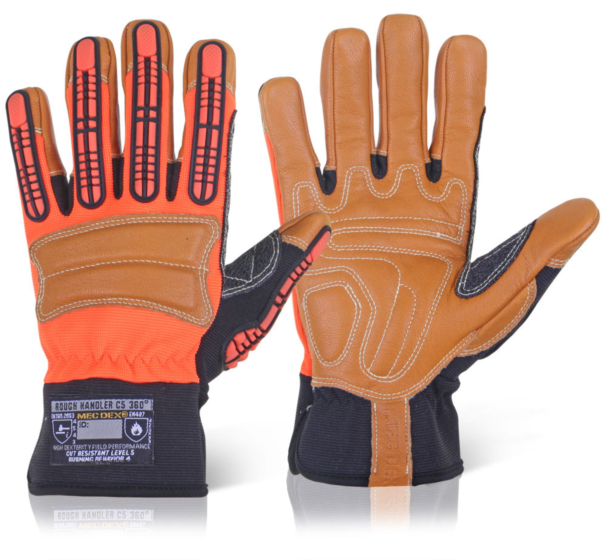 Mec Dex Rough Gripper Mechanics Glove L (Pair)