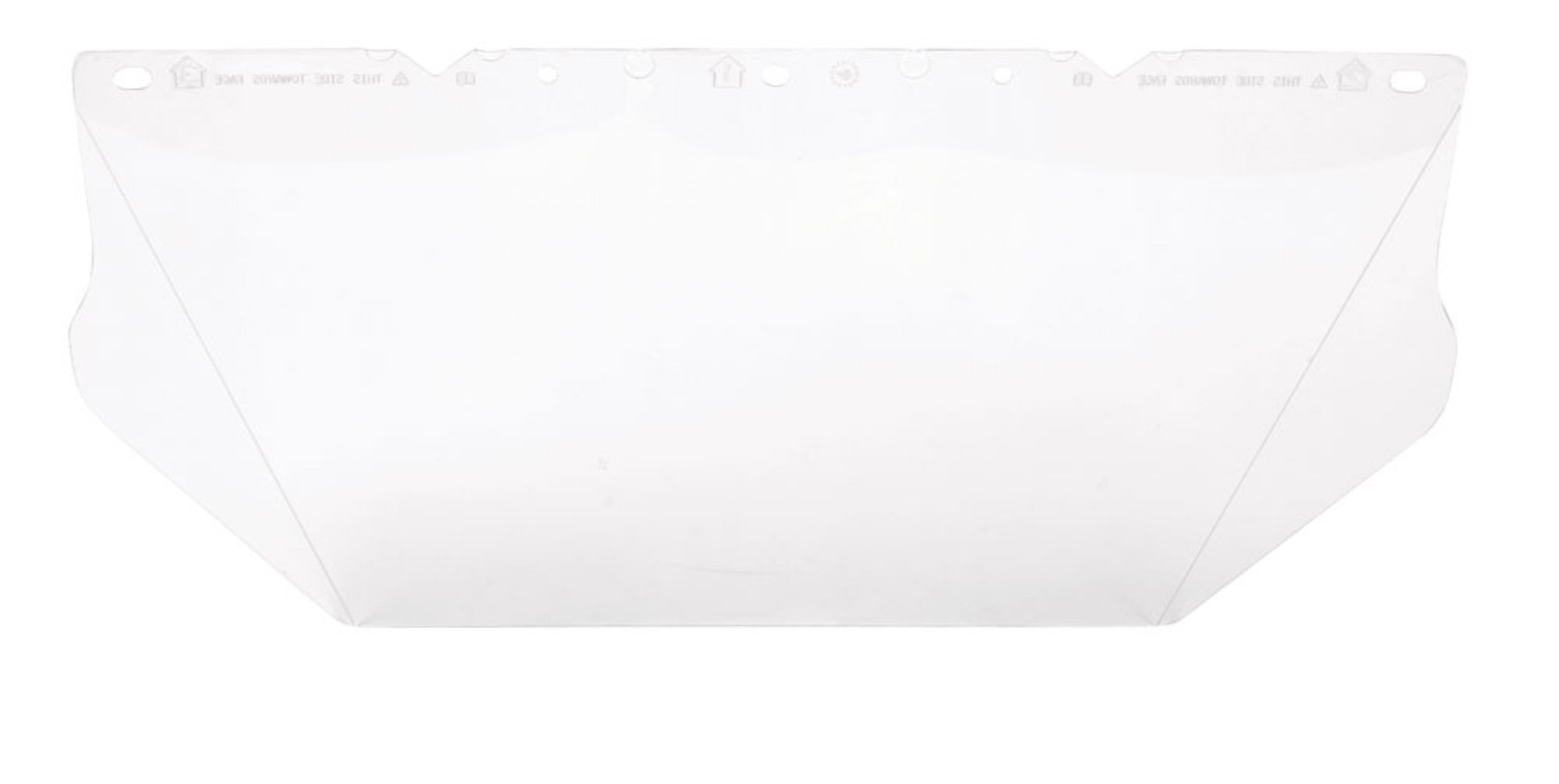 MSA V-Gard General Purpose Pc Sheet Visor Chinguard Compatibleat Clear