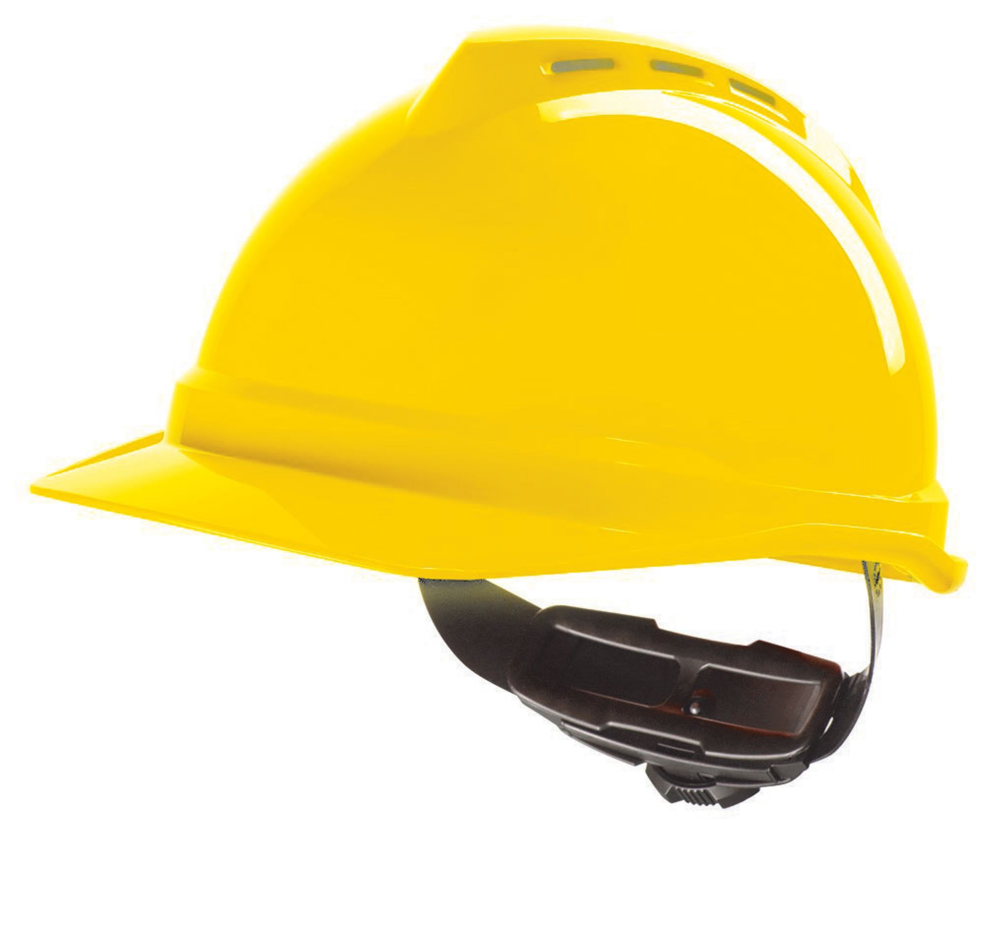 MSA V-Gard 500 Vented Safety Helmet Red