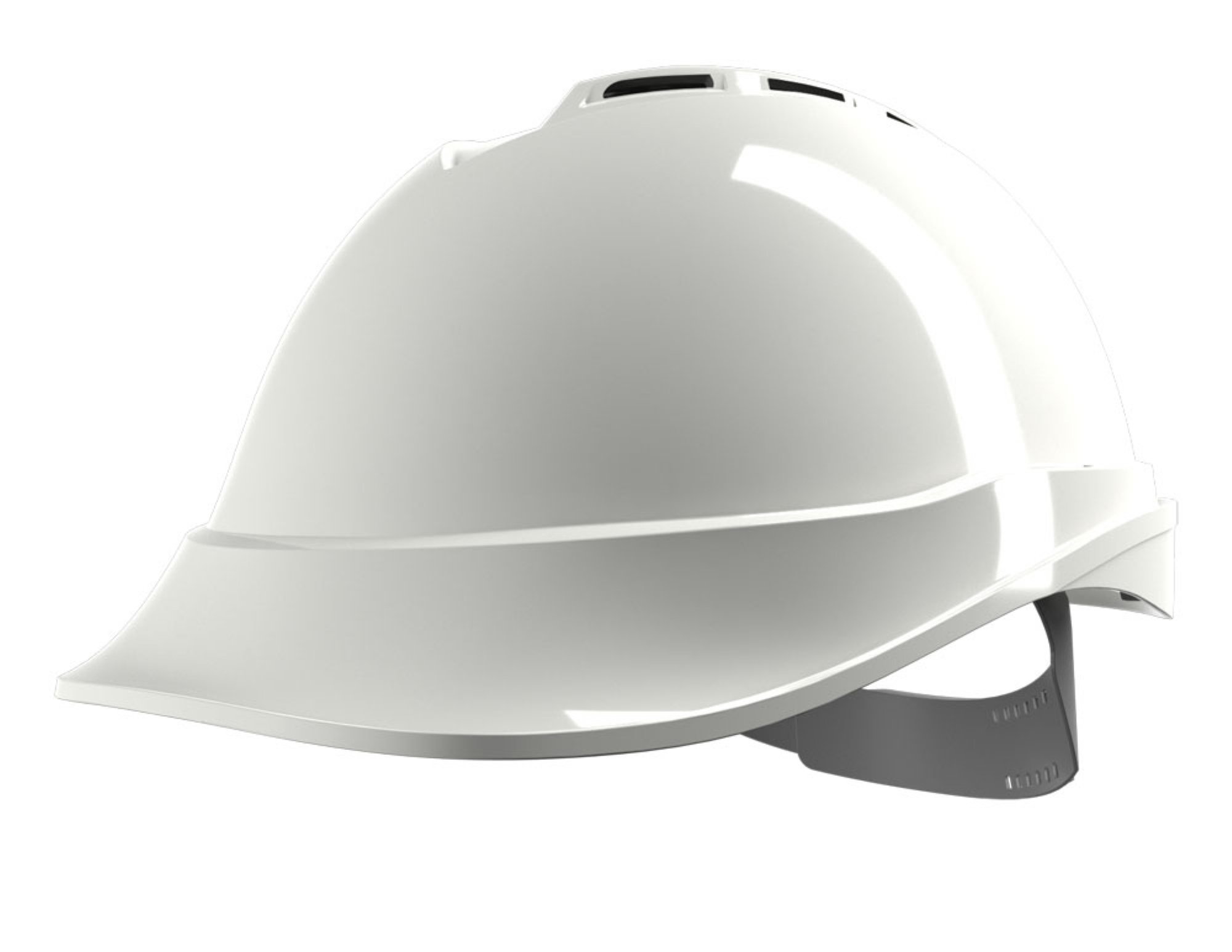 MSA V-Gard 200 Vented Fas-Trac Safety Helmet White