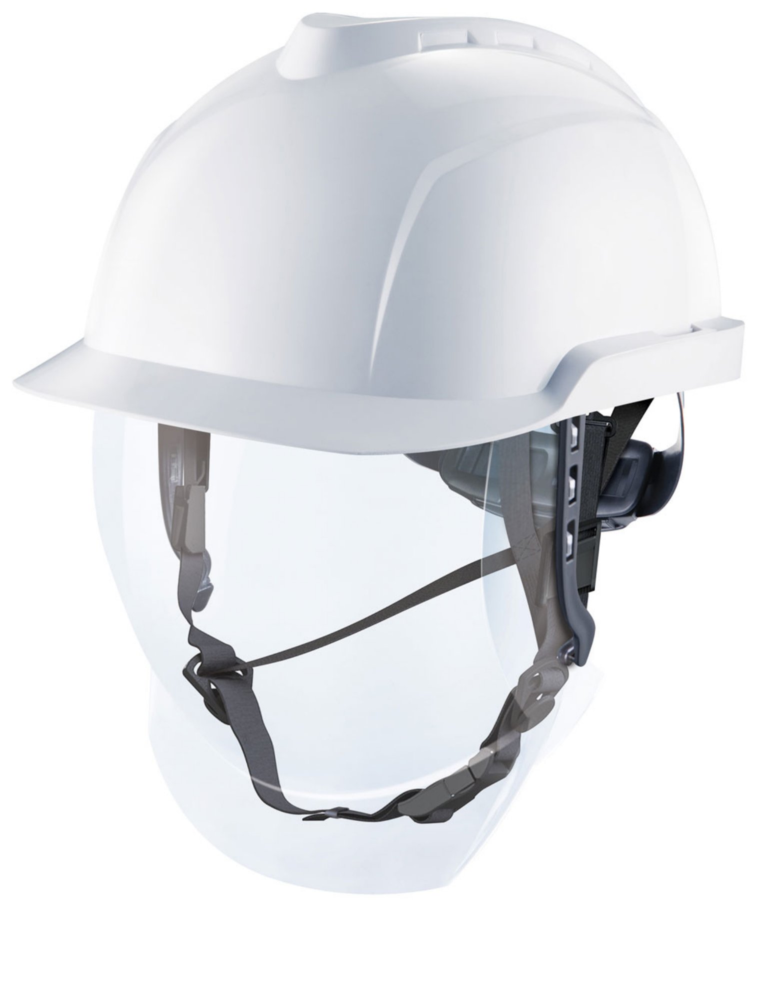 MSA V-Gard 950 Electrician Helmet White Set White / Grey