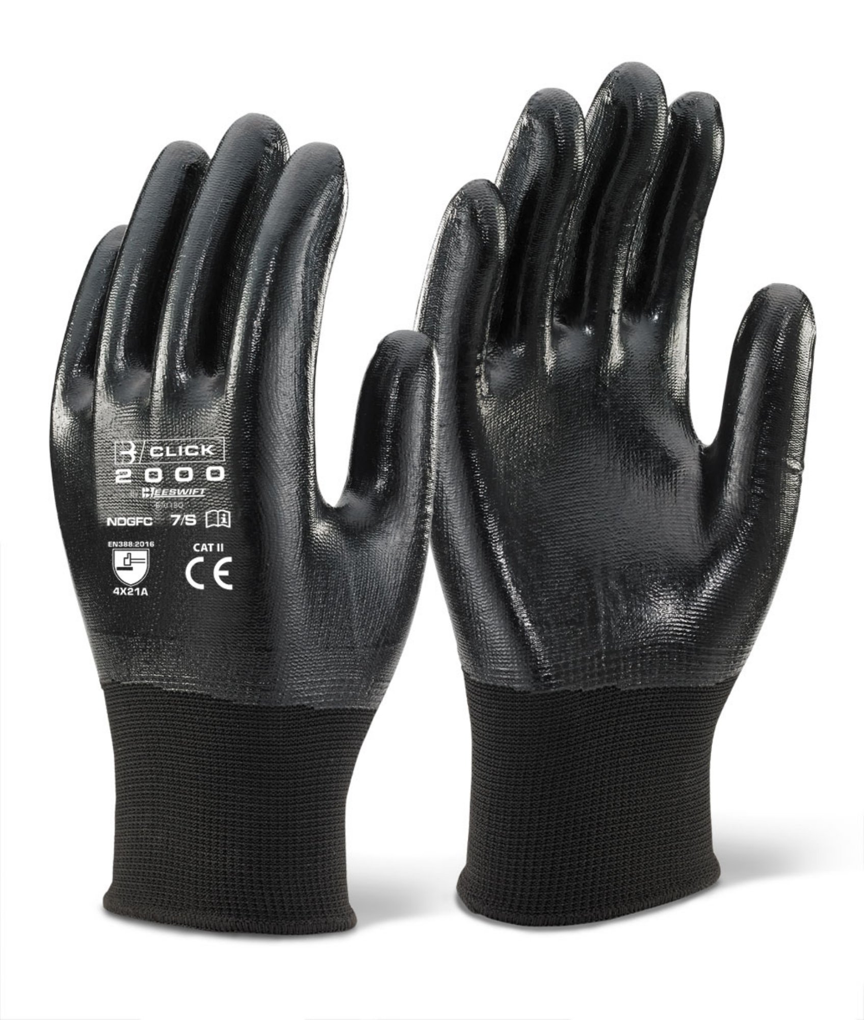 Beeswift NITRILE DISP GLOVE PF BLUE M PK1000