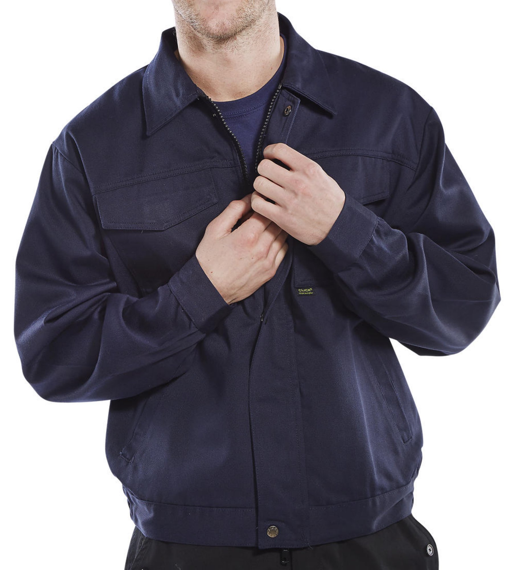 Beeswift Poly Cotton Drivers Jacket  Navy Blue 34