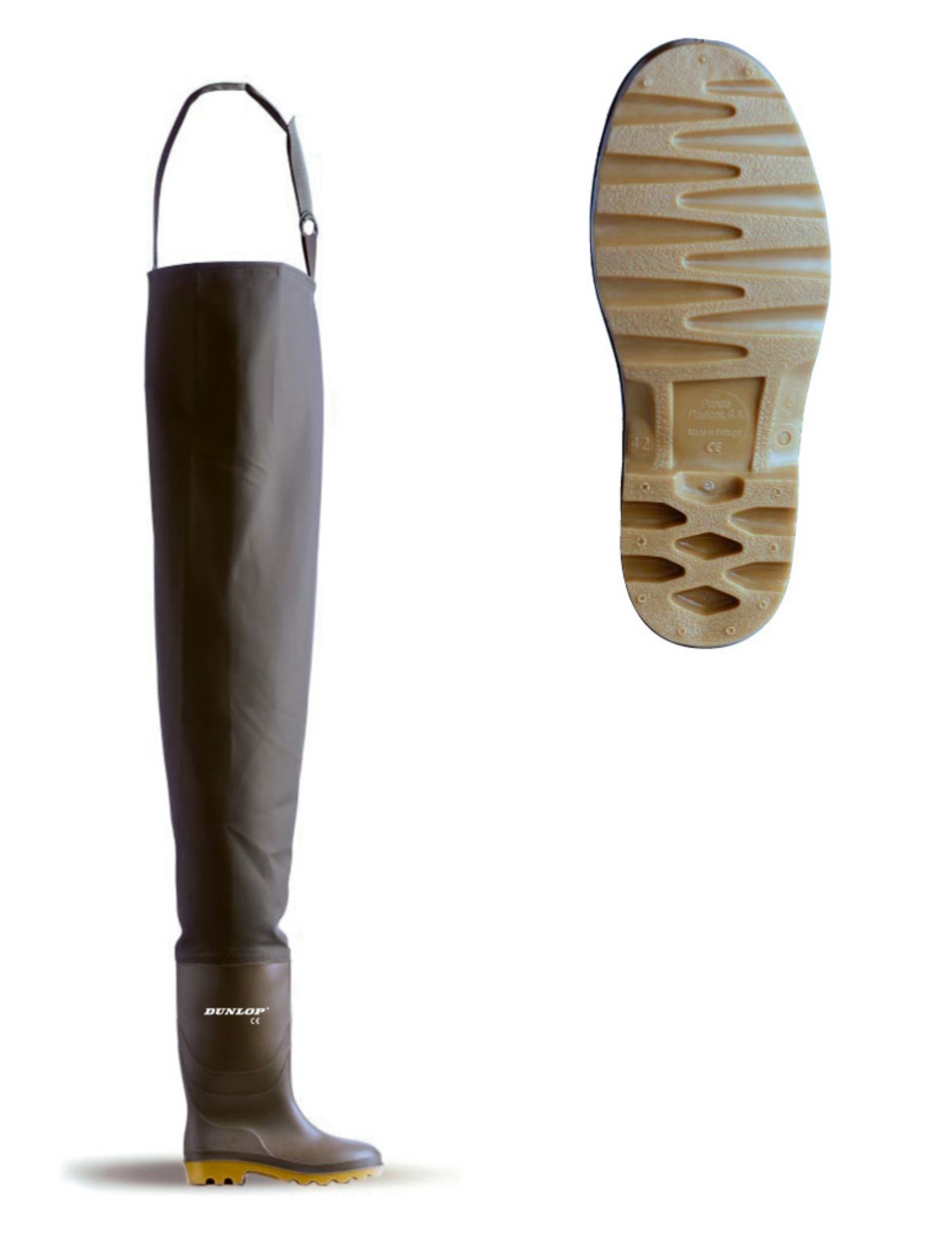 Dunlop PVC Chest Wader Green 12