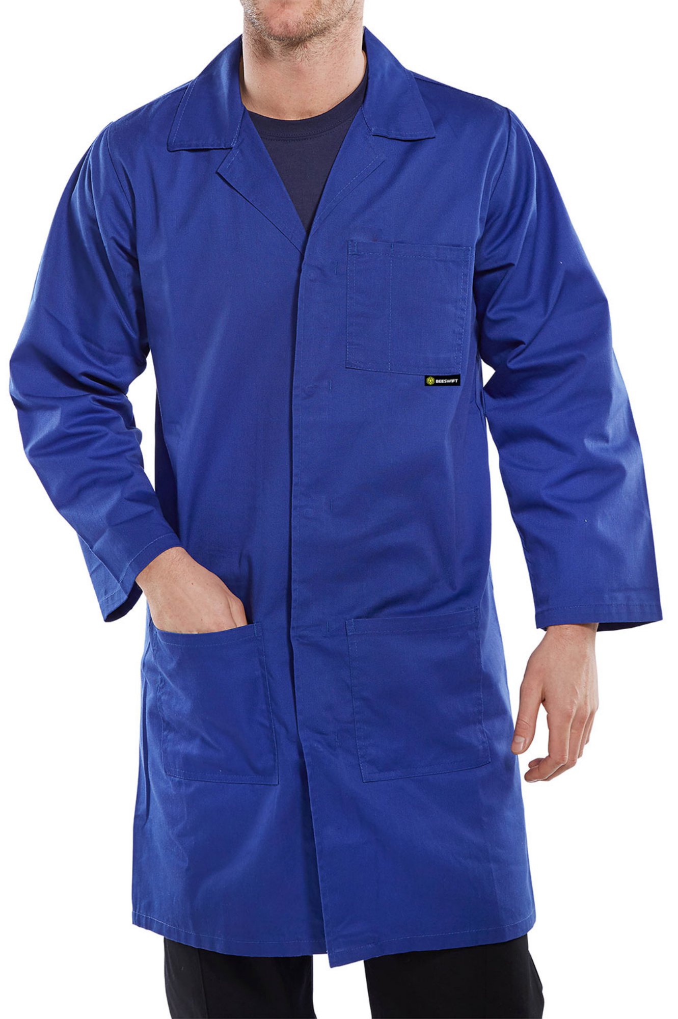 Beeswift Poly Cotton Warehouse Coat Spruce Green 46