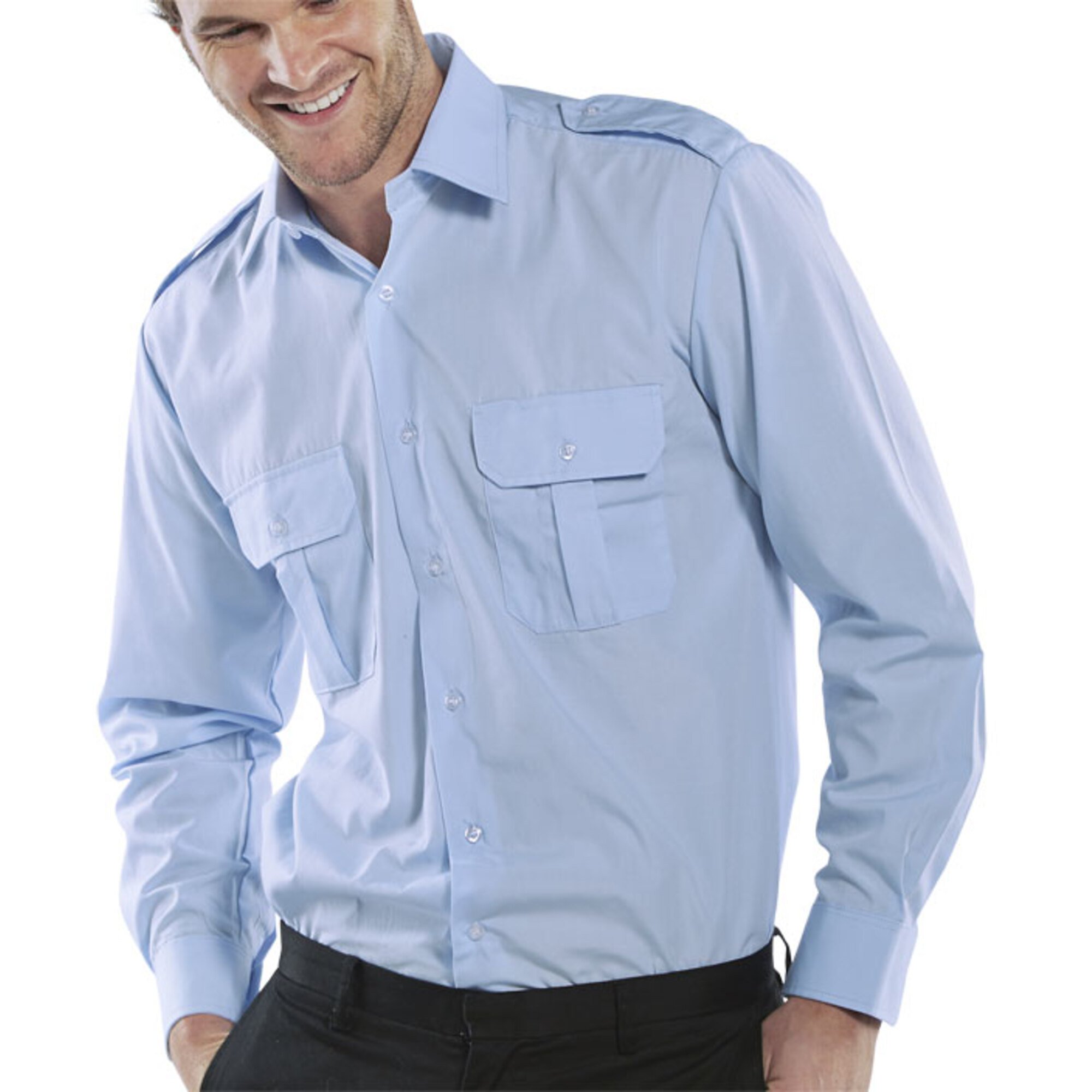 Beeswift Pilot Shirt Long Sleeve White 18.5
