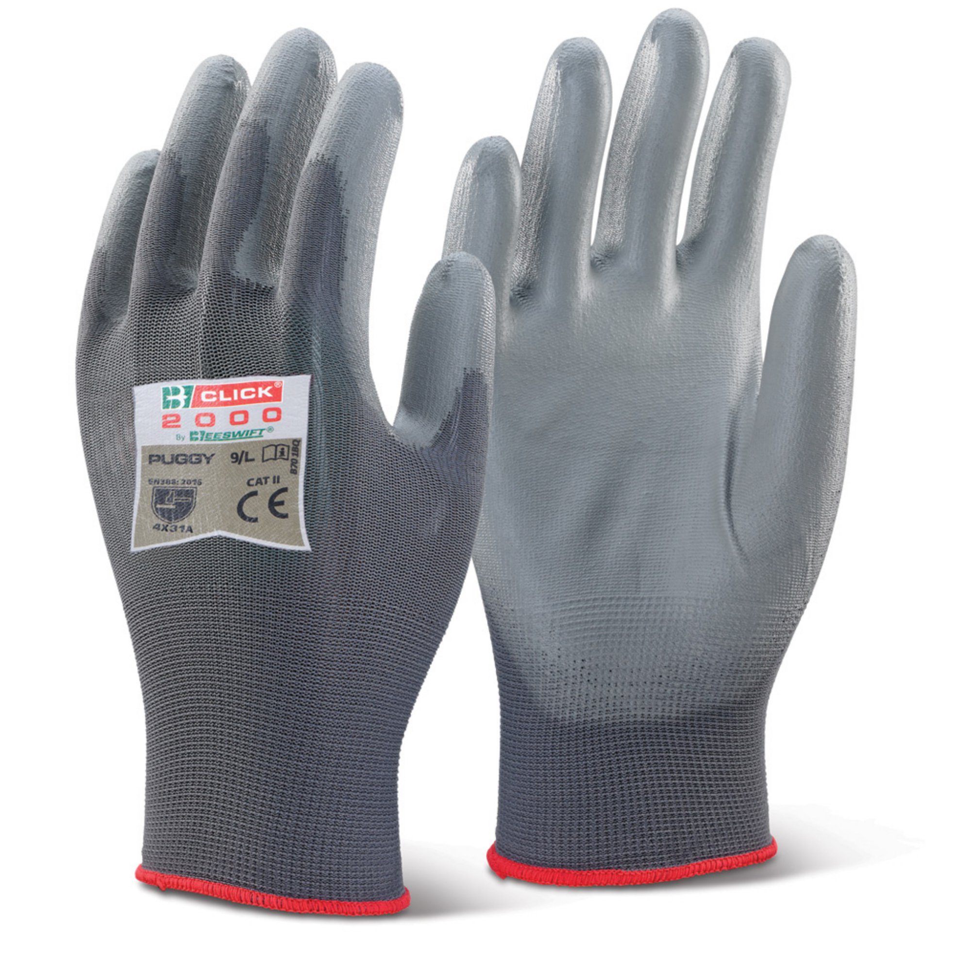 Beeswift Multi-purpose Black Latex Palm Coated Glove Xl