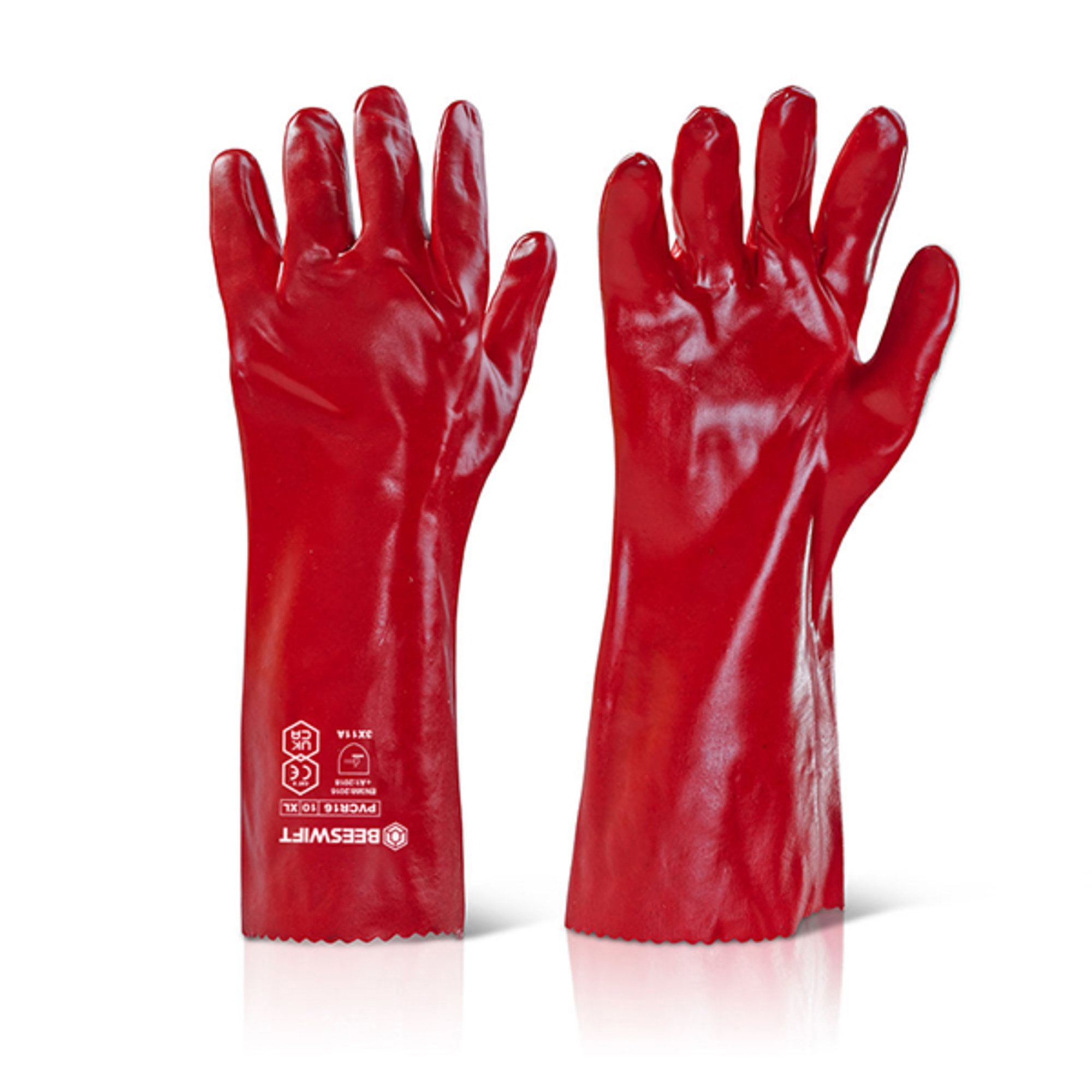 PVC Gauntlet Red 11€
