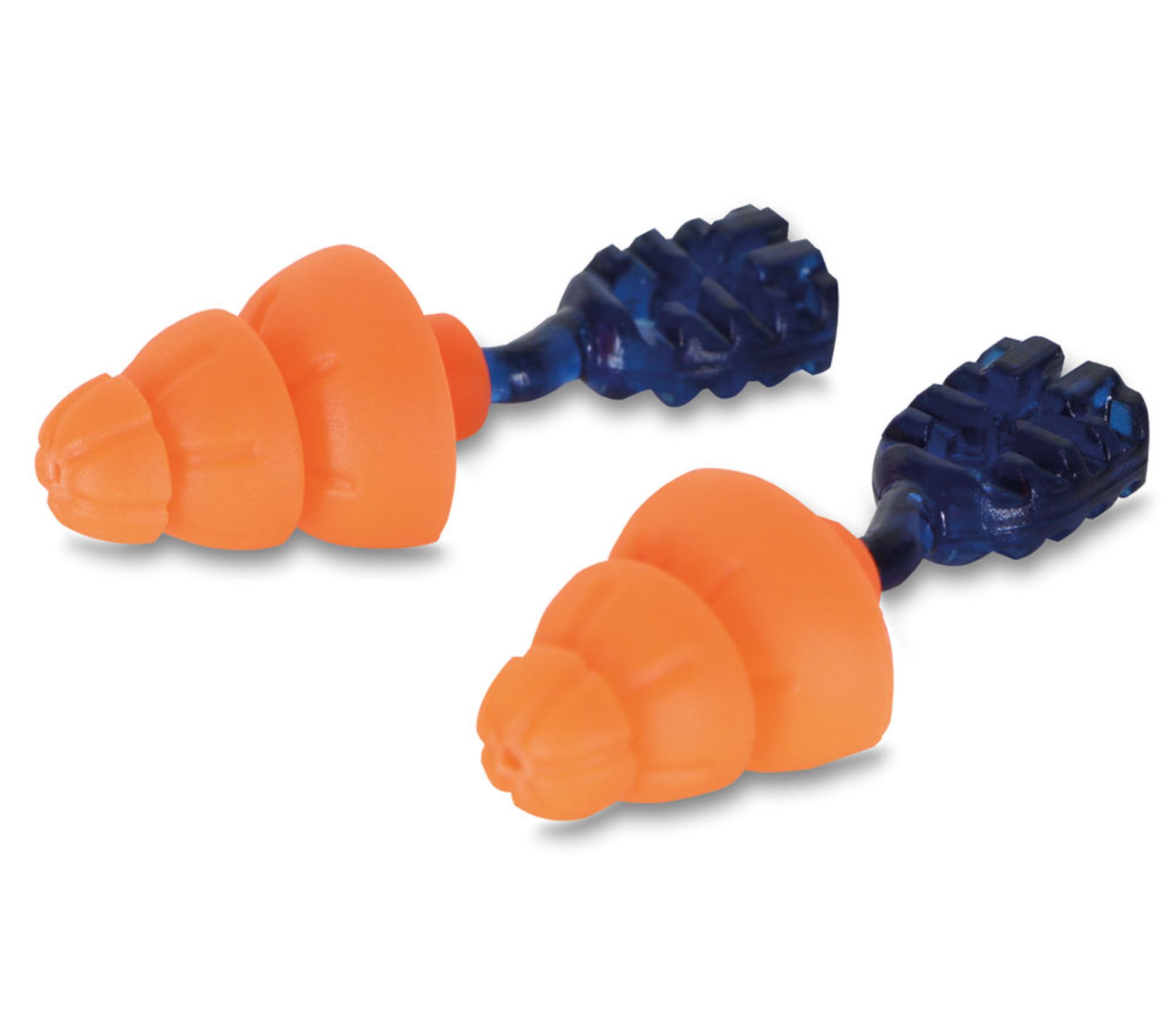 Beeswift ORANGE CORDED TRI FLANGE REUSABLE EAR PLUG SNR 34 Box200