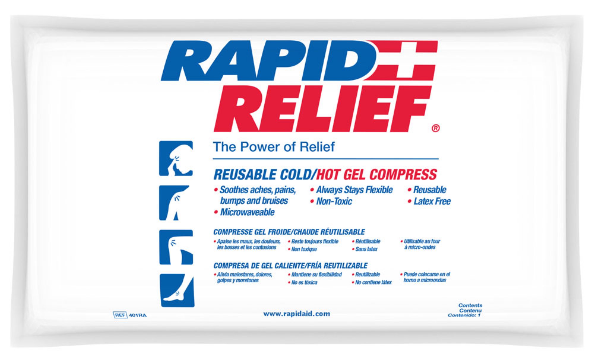 Rapid Aid Instant Hot Pack Large 5”X 9”