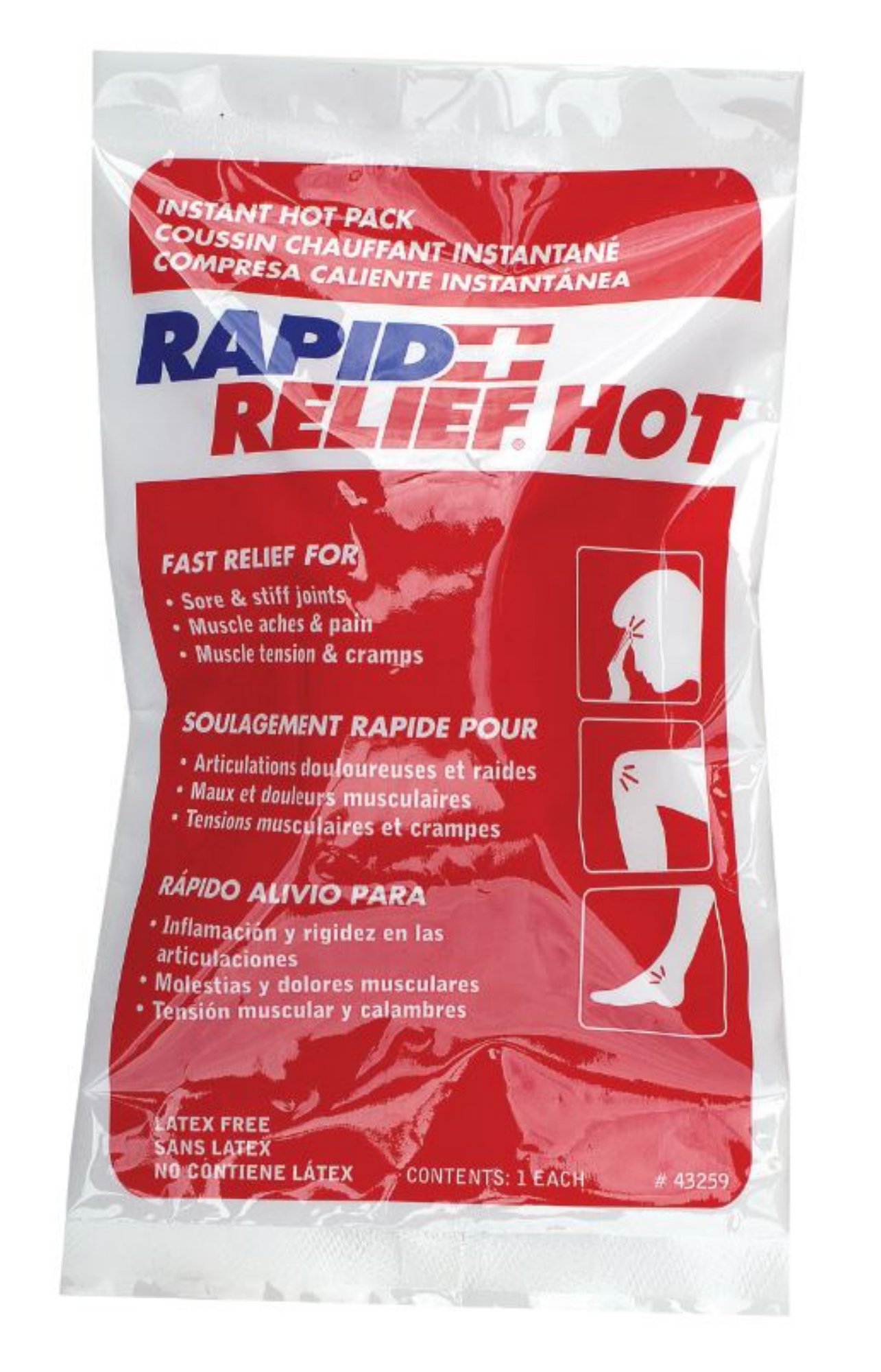 Rapid Aid Instant Warm Pack C / W Gentle Touch Technology Large 5”X 9”