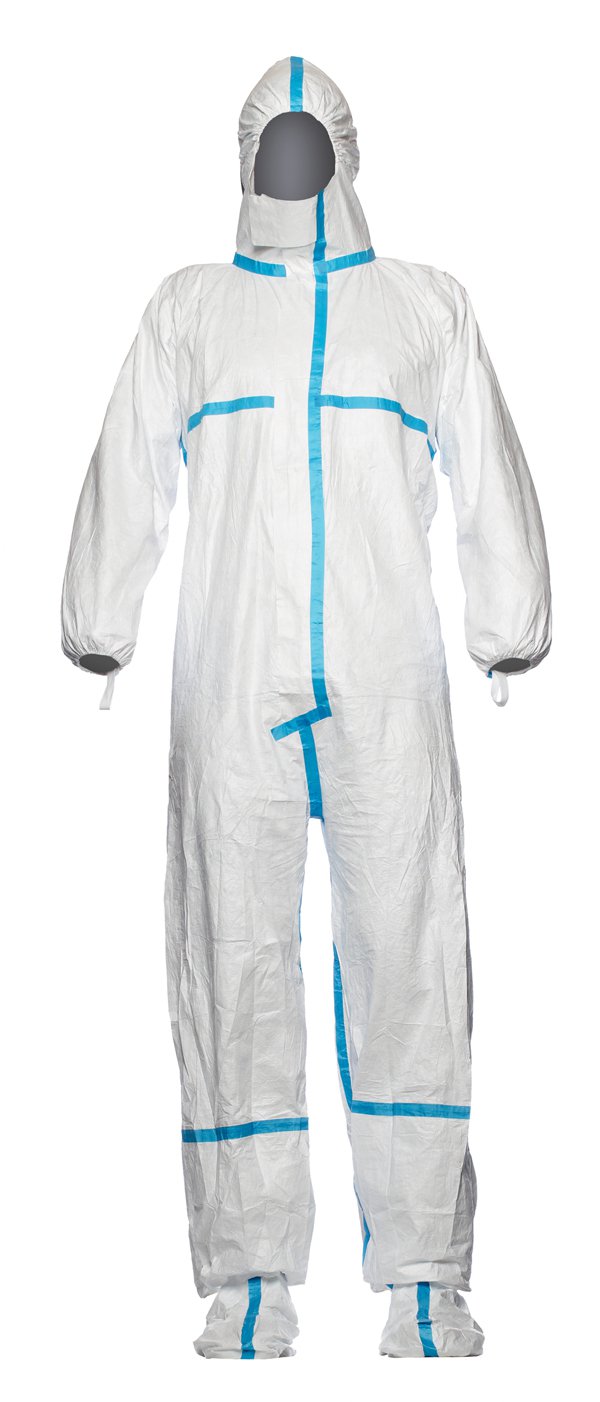 Dupont Tychem 4000S Chz5 Hooded Coverall White L