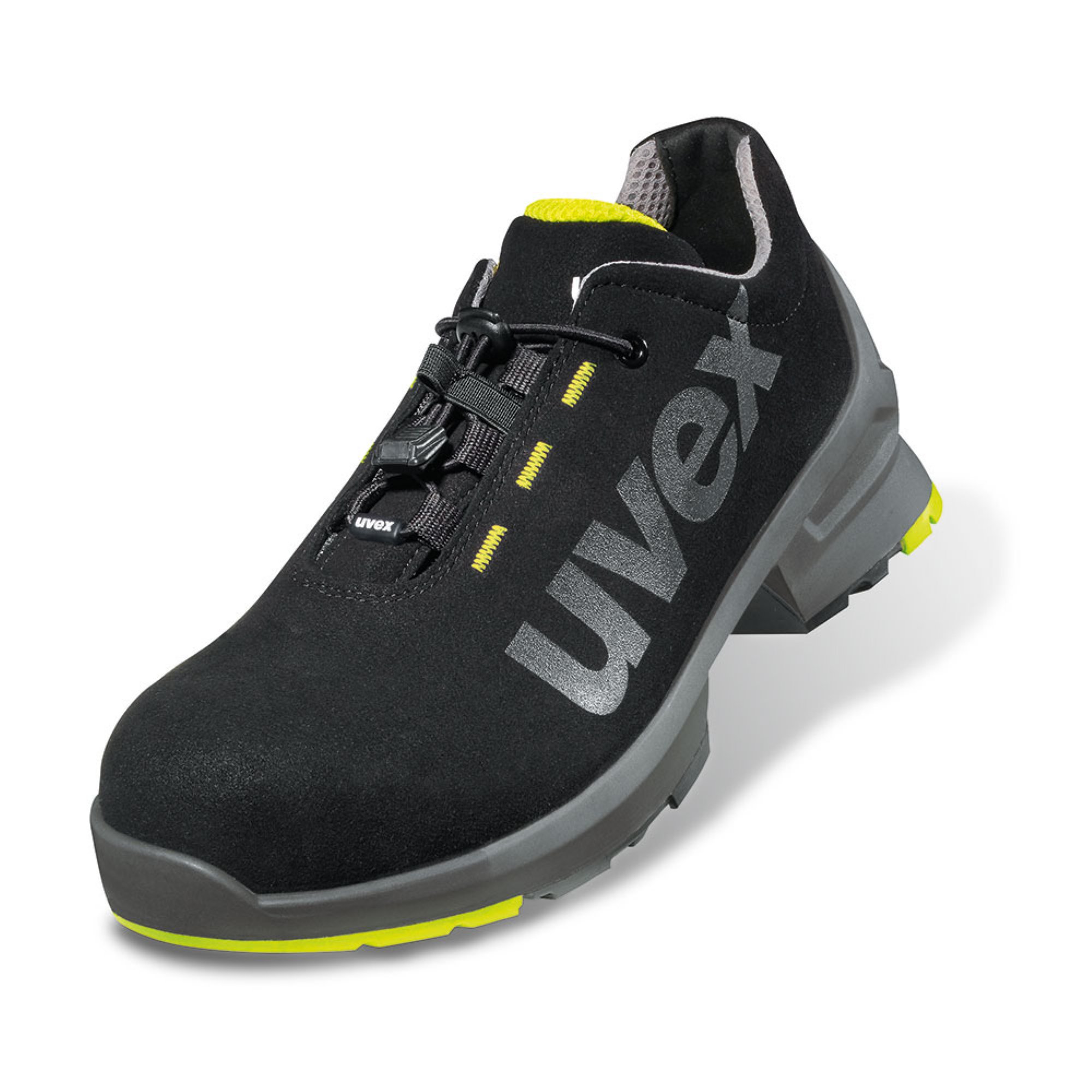 UVEX 1 SAFETY BOOT BLACK/ YELLOW SIZE 5