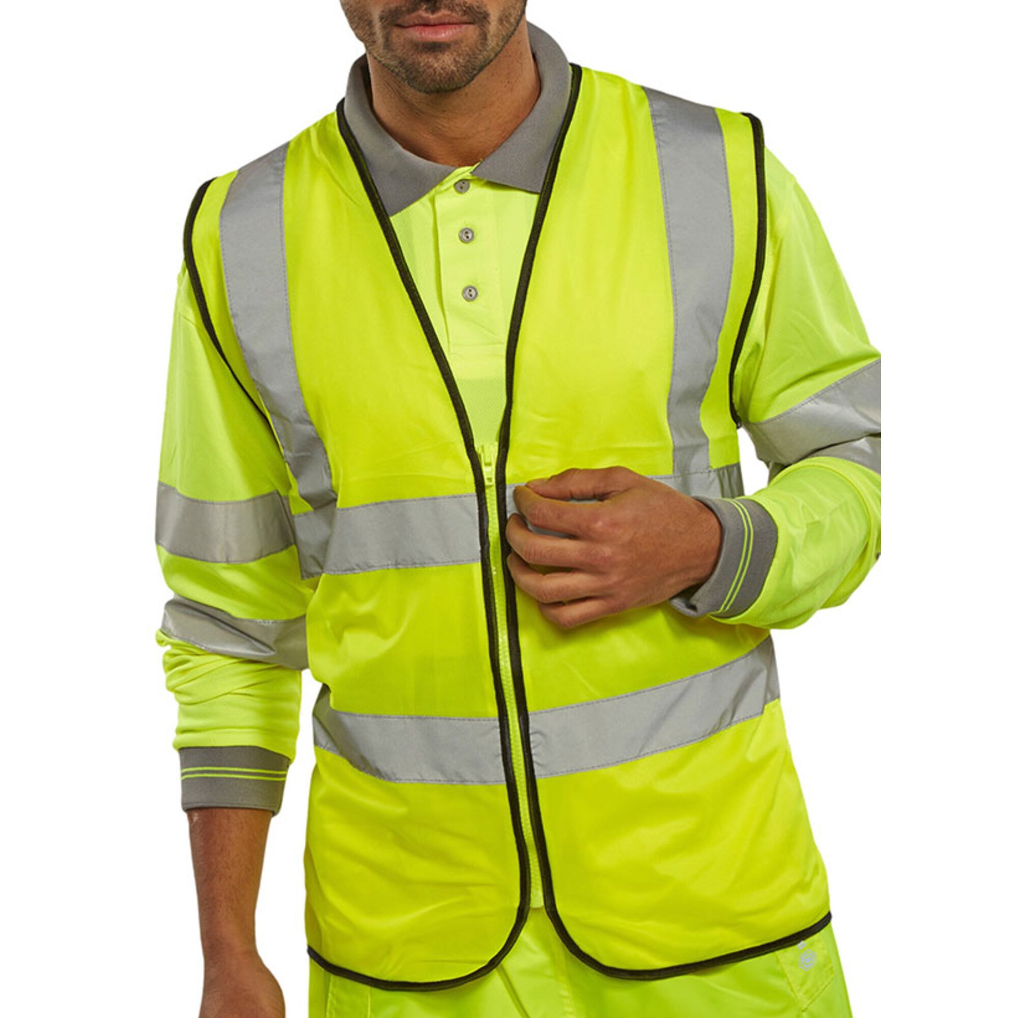 Beeswift Hi Viz Waistcoat Full App. G Saturn Yellow 3XL