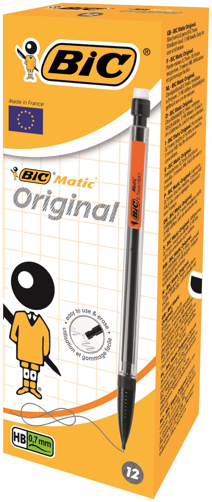 BIC 2300 Permanent Marker Chisel Tip Black Pack of 12