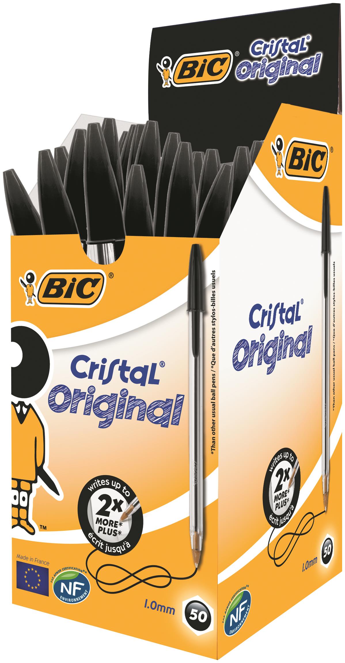BIC Cristal Green Medium Ballpoint Pen Pack of 50