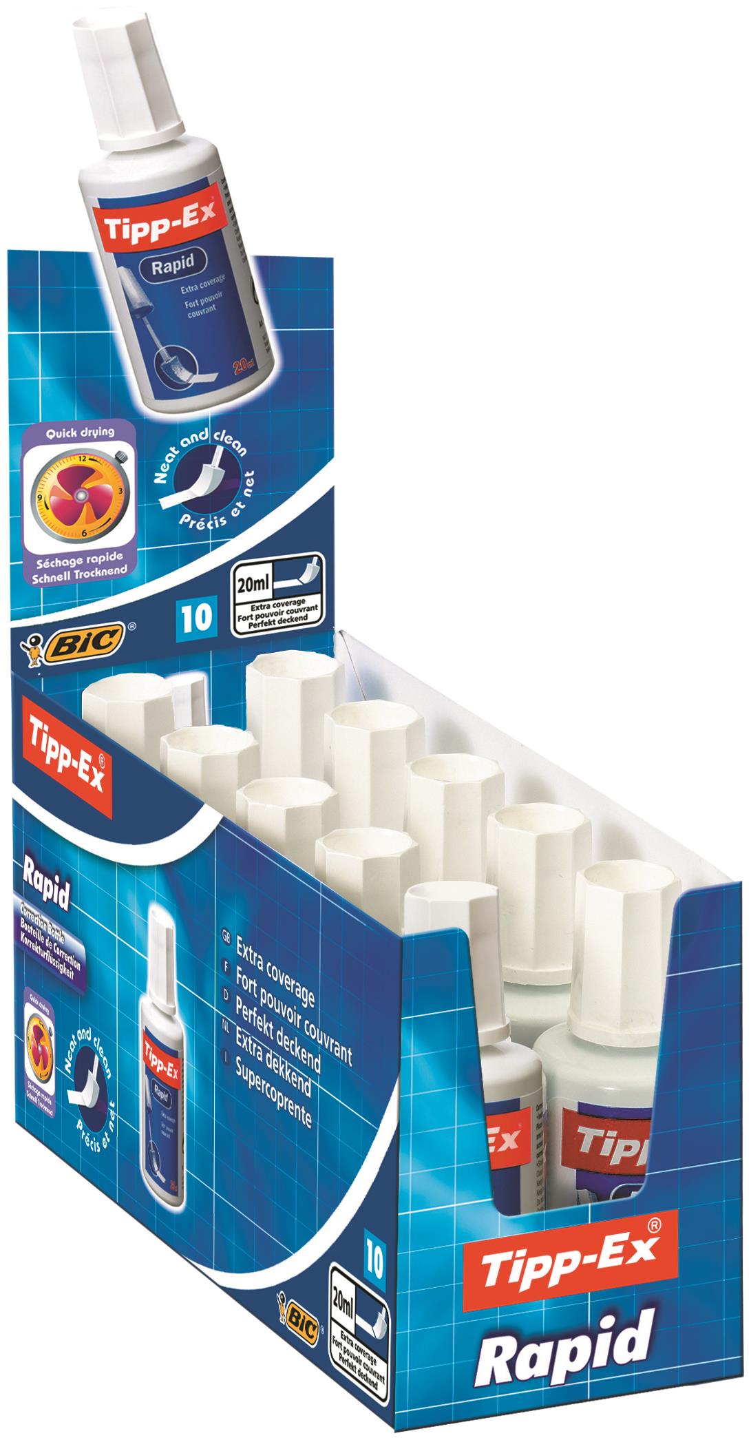 Tipp-Ex Rapid Fluid 20ml White Pack of 10