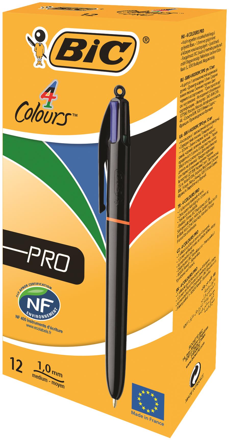 BIC 4 Colours Original Ballpoint Pens Pack of 12